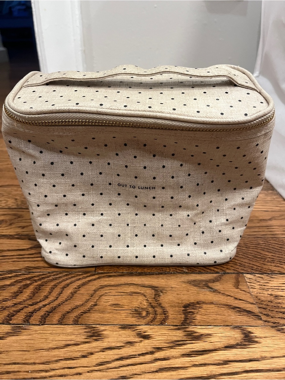Kate Spade out to lunch polka dot lunch bag